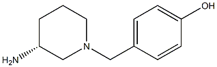 4-{[(3R)-3-aminopiperidin-1-yl]methyl}phenol Structure
