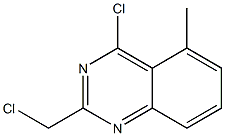 4-chloro-2-(chloromethyl)-5-methylquinazoline Struktur