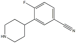 4-fluoro-3-piperidin-4-ylbenzonitrile Structure