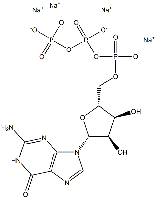 Guanosine triphosphate sodium salt Structure