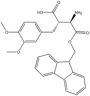 (R,S)-Fmoc-3-amino-2-(3,4-dimethoxy-benzyl)-propionic acid Structure