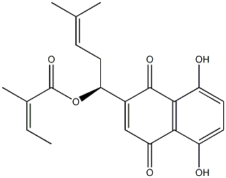 紫草素-ΒΒ-二甲基丙烯酸酯, , 结构式
