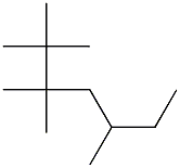 2,2,3,3,5-pentamethylheptane Struktur