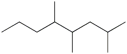 2,4,5-trimethyloctane Structure