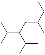 2,5-dimethyl-3-isopropylheptane Structure