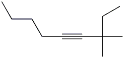 3,3-dimethyl-4-nonyne Structure