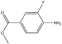4-AMINO-3-FLUOROBENZOIC ACID METHYL ESTER,,结构式