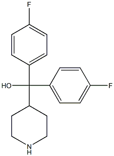 4-[BIS-(4-FLUOROPHENYL)HYDROXYMETHYL]PIPERIDINE Structure