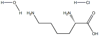 L-LYSINE HYDROCHLORIDE MONOHYDRATE [PHARMA GRADE] (AJI92) 结构式