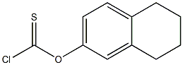 O-(5,6,7,8-TETRAHYDRONAPHTHALEN-2-YL) CHLOROTHIOCARBONATE[FOR LIRANAFTATE] Struktur