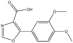 5-(3,4-DIMETHOXYPHENYL)-1,3-OXAZOLE-4-CARBOXYLIC ACID Struktur