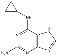 N6-CYCLOPROPYL-7H-PURINE-2,6-DIAMINE Structure