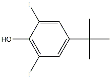 4-叔丁基-2,6-二碘苯酚 结构式