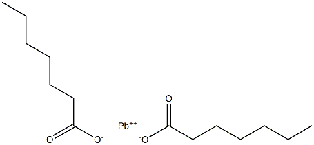 庚酸鉛, , 结构式