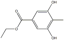 3,5-DIHYDROXY-4-METHYLBENZOIC ACID ETHYL ESTER Structure