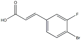 4-BROMO-3-FLUOROCINNAMIC ACID Structure