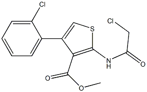 METHYL 2-[(CHLOROACETYL)AMINO]-4-(2-CHLOROPHENYL)THIOPHENE-3-CARBOXYLATE Structure