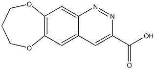 8,9-DIHYDRO-7H-[1,4]DIOXEPINO[2,3-G]CINNOLINE-3-CARBOXYLIC ACID, , 结构式