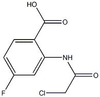 2-[(CHLOROACETYL)AMINO]-4-FLUOROBENZOIC ACID Structure