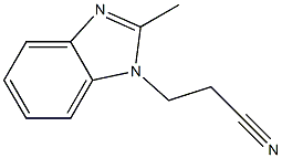 3-(2-METHYL-1H-BENZIMIDAZOL-1-YL)PROPANENITRILE Structure