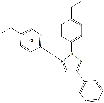 2,3-BIS(4-ETHYLPHENYL)-5-PHENYLTETRAZOLIUM CHLORIDE 98+% Structure