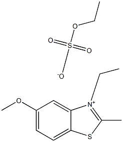 3-ETHYL-5-METHOXY-2-METHYLBENZOTHIAZOLIUM ETHYLSULFATE Struktur