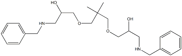 1-Benzylamino-3-[3-(3-benzylamino-2-hydroxy-propoxy)-2,2-dimethyl-propoxy]-propan-2-ol Structure