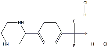2-(4-Trifluoromethyl-phenyl)-piperazine 2HCl Struktur