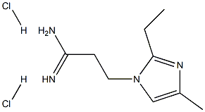 3-(2-Ethyl-4-methyl-imidazol-1-yl)-propionamidine 2HCl Structure