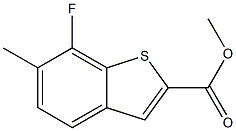 7-FLUORO-6-METHYL-BENZO[B]THIOPHENE-2-CARBOXYLIC ACID METHYL ESTER Structure