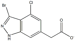 3-BROMO-4-CHLOROINDAZOLE-6-METHYL CARBOXYLATE Structure