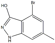 4-BROMO-3-HYDROXY-6-METHYLINDAZOLE Structure