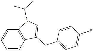 3-(4-FLUOROBENZYL)-1-(1-METHYLETHYL)INDOLE Structure
