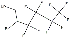 1,2-DIBROMO-1H,1H,2H-PERFLUOROHEXANE Structure
