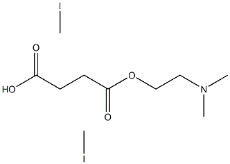 SUCCINIC ACID-BETA-(DIMETHYLAMINO)ETHYL ESTER DIMETHIODIDE Struktur