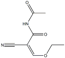 2-(N-ACETYLCARBAMOYL)-3-ETHOXYACRYLONITRILE Struktur