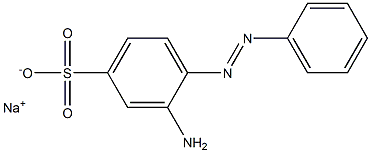 AMINOAZOBENZENE-4-SULFONIC ACID SODIUM SALT Structure