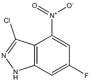 6-FLUORO-3-CHLORO-4-NITROINDAZOLE Struktur