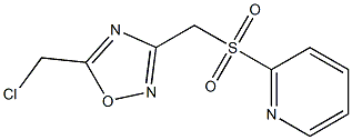 5-(CHLOROMETHYL)-3-((PYRID-2-YLSULFONYL)METHYL)-1,2,4-OXADIAZOLE,,结构式