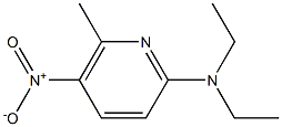 2-(DIETHYLAMINO)-5-NITRO-6-METHYLPYRIDINE Struktur