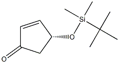 (R)-4-TERT-BUTYLDIMETHYLSILYLOXY-2-CYCLOPENTENONE Structure