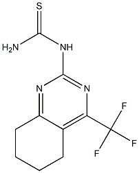 N-(5,6,7,8-TETRAHYDRO-4-(TRIFLUOROMETHYL)-2-QUINAZOLINYL)THIOUREA Structure