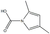 2,4-DIMETHYLPYRROLE CARBOXYLIC ACID 结构式