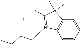 2,3,3-TRIMETHYL-1-N-BUTYLINDOLIUM IODIDE Structure