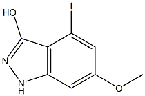 3-HYDROXY-4-IODO-6-METHOXYINDAZOLE Structure