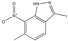 3-IODO-6-METHYL-7-NITRO (1H)INDAZOLE Structure