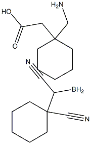 1-Cyanocyclohexaneacetonitrile(ForGabapentin) Structure