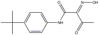 N-(4-TERT-BUTYL-PHENYL)-2-HYDROXYIMINO-3-OXO-BUTYRAMIDE Structure