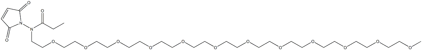 Maleinimidyl-N-(2,5,8,11,14,17,20,23,26,29,32,35-dodecaoxaheptatriacontan-37-yl)propanamide|