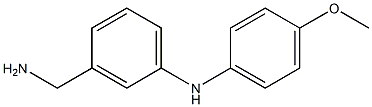 3-氨甲基-N-(4-甲氧基苯基)苯胺, , 结构式
